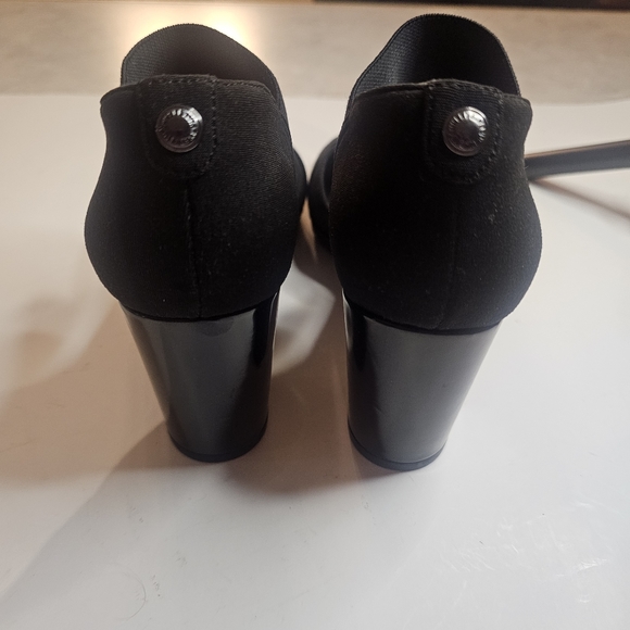 ANNE KLEIN BLACK WOMENS CAIN PUMP SHOES SIZE 6.5 PREPPY SECRETARY - Picture 4 of 6